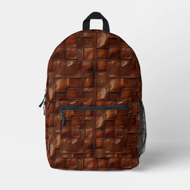 Modern Leather Look Backpack with Timeless Appeal (Front)
