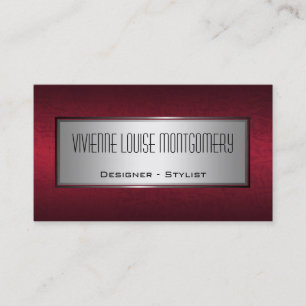 Modern Leather Professional Designer Business Card