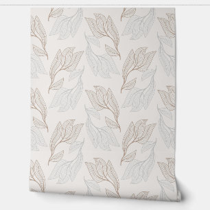 Modern Leaves Wallpaper