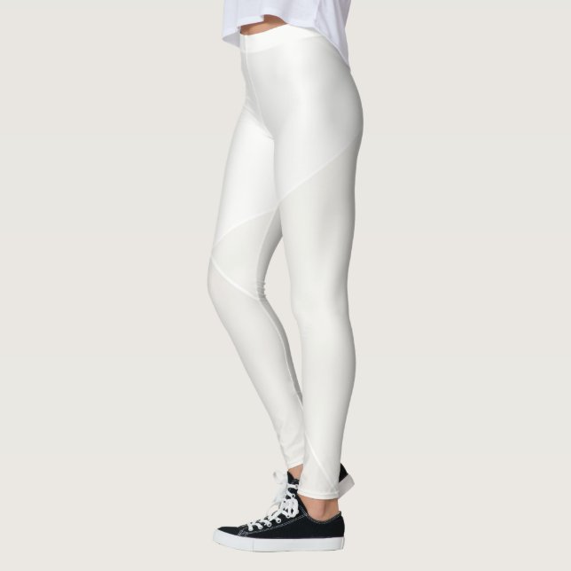 Modern Leggings Beige Brown White Pastel Colours (Left)