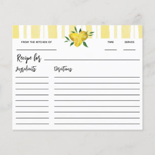 Modern Lemon Bridal Shower Recipe