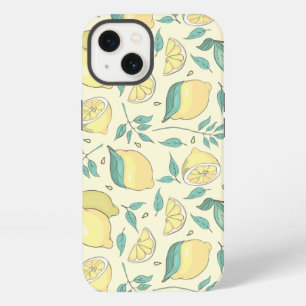 Modern Lemon Citrus Summer yellow Personalised iPhone 13 Case