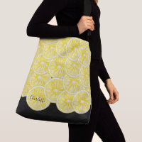 Modern Lemon Slices Watercolor Pattern