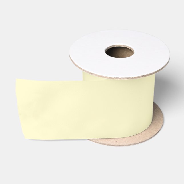 Modern Lemon Yellow Plain Solid Colour Satin Ribbon (Spool)