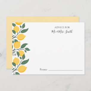 Modern Lemons and Leaves Advice for Mr. and Mrs.