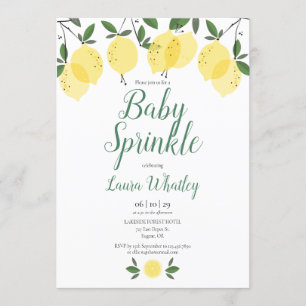 Modern Lemons Baby Sprinkle Invitation
