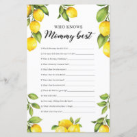 Modern Lemons Who Knows Mummy Best Game