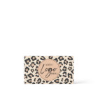 Modern Leopard Cheetah Custom Company Logo QR Code