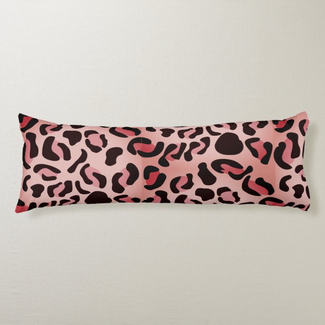 Modern Leopard Pattern Animal Body Cushion (Front)