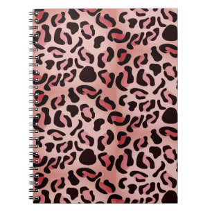 Modern Leopard Pattern Animal Notebook