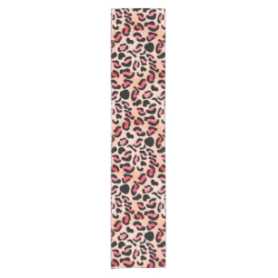 Modern Leopard Pattern Animal Print Short Table Runner