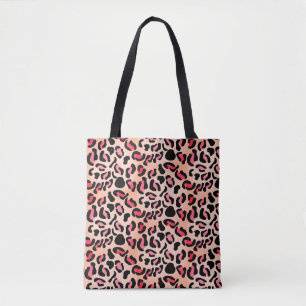 Modern Leopard Pattern Animal Print Tote Bag