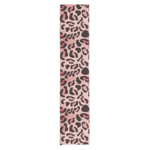 Modern Leopard Pattern Animal Short Table Runner
