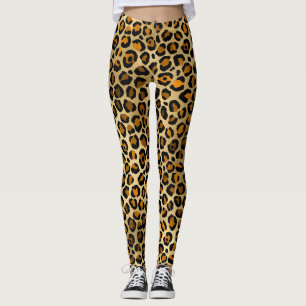Modern Leopard Print Leggings