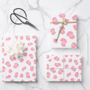 Modern Leopard Print Pattern Wrapping Paper Sheet