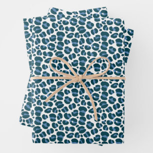 Modern Leopard Print Seamless Pattern Wrapping Paper Sheet