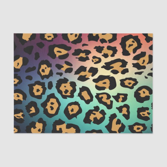 Modern Leopard Print Tissue Paper (Front)
