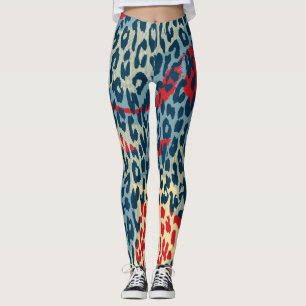 Modern Leopard Skin Pattern #22 Leggings