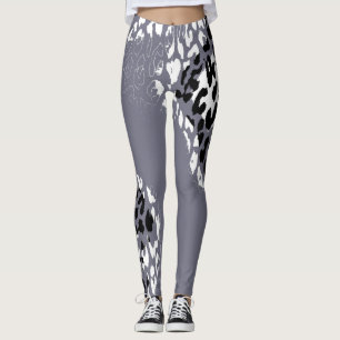 Modern Leopard Skin Pattern #25 Leggings