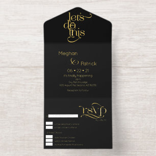 Modern Lets Do This Text All In One Invitation