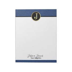 Modern Letter J Notepad