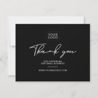 Modern Lettering Business Package Thank You Card
