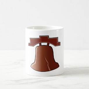 Modern Liberty Bell Patriotic Philadelphia Icon  Coffee Mug
