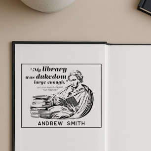 Modern Library Quote Vintage Shakespeare Rubber Stamp