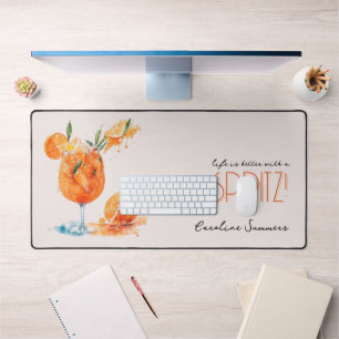 Modern Life Is Better With A Spritz Watercolor Desk Mat