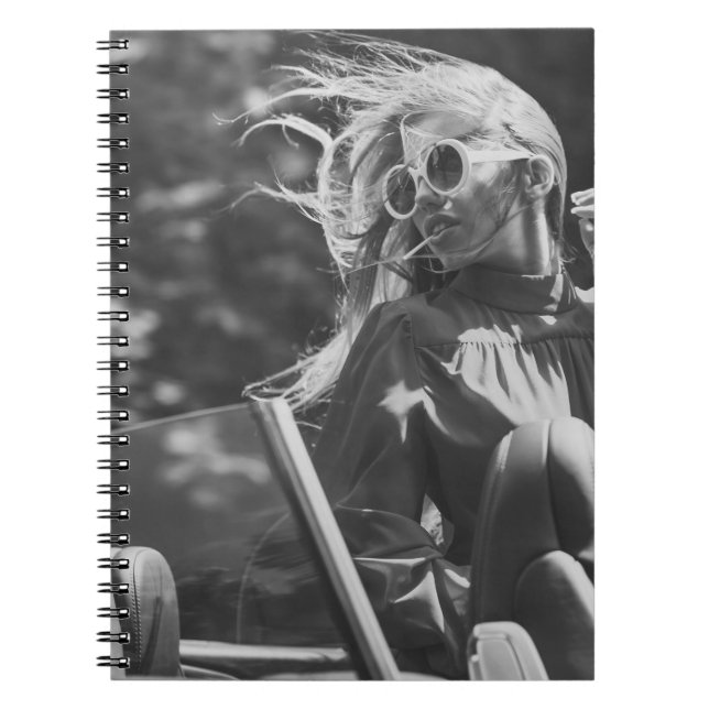 Modern Life Luxury Girl Driver Notebook (Front)