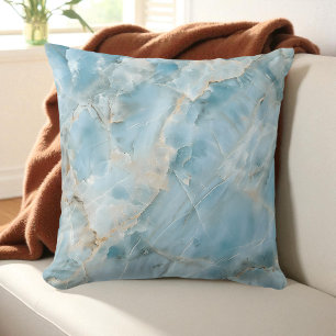 Modern Light Blue Luxurious Aesthetic Gemstone Cushion