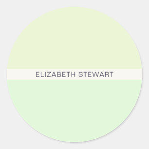 Modern Light Green Envelope Seals
