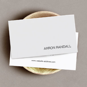 Modern Light Grey Professional Networking Business Card