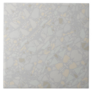 Modern Light grey Terrazzo Effect Tile