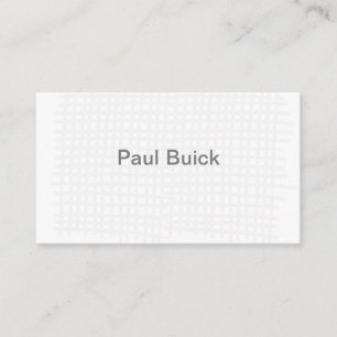 Modern Light Grey Textile Pattern Professional Business Card