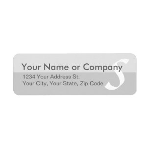 Modern Light Greys Return Address Labels