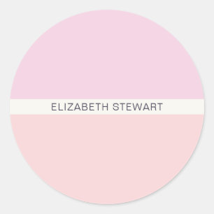 Modern Light Pink and Coral Envelope Seals