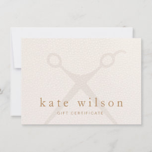  Modern light pink hair stylist  Gift Certificate