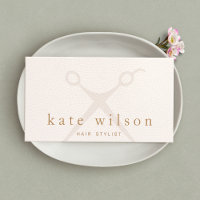 Modern Light Pink Hair Stylist Salon Scissors