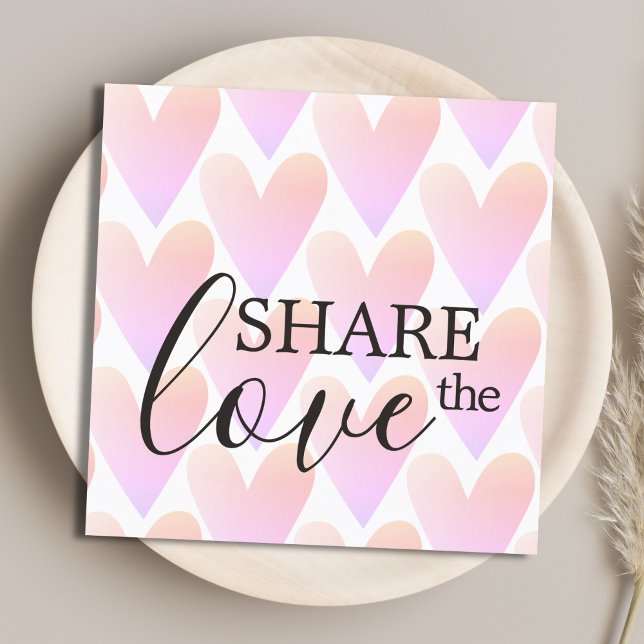 Modern Light Pink Hearts  Referral Card (Creator Uploaded)