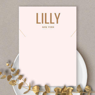 Modern Light Pink Necklace  Display Card