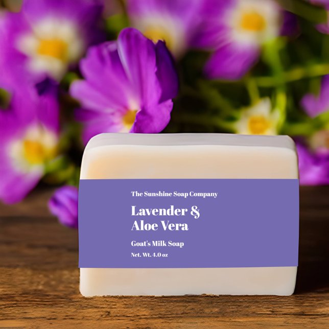 Modern Light Purple Soap Belly Band Invitation Belly Band (Creator Uploaded)