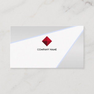 Modern Light Ray on Silver Grey Shades Business Card