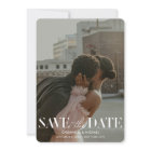 Modern Light Sage Photo Wedding Save Date