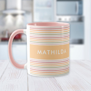Modern light stripes mug