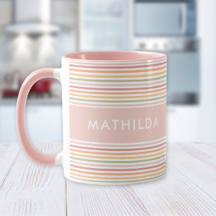 Modern light stripes mug