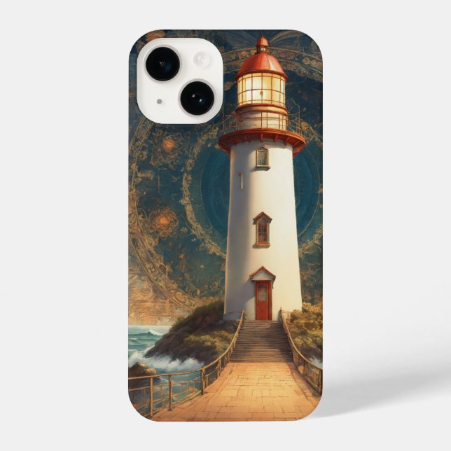 Modern Lighthouse Art Mobile Case for All Phones (Back)