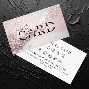 Modern, Lightpink-Silver-Glitter Salon,  10 -  Enclosure Card