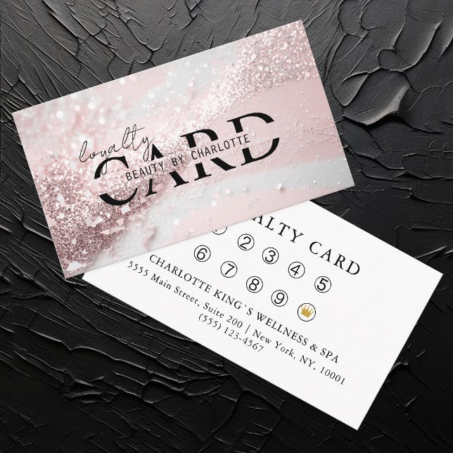 Modern, Lightpink-Silver-Glitter Salon,  10 -  Enclosure Card (Creator Uploaded)