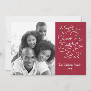 Modern Lights Happy Holidays Photo Card Groupon